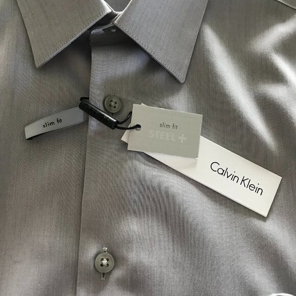 Calvin Klein Slim Fit Dress Shirt - Picture 5 of 9